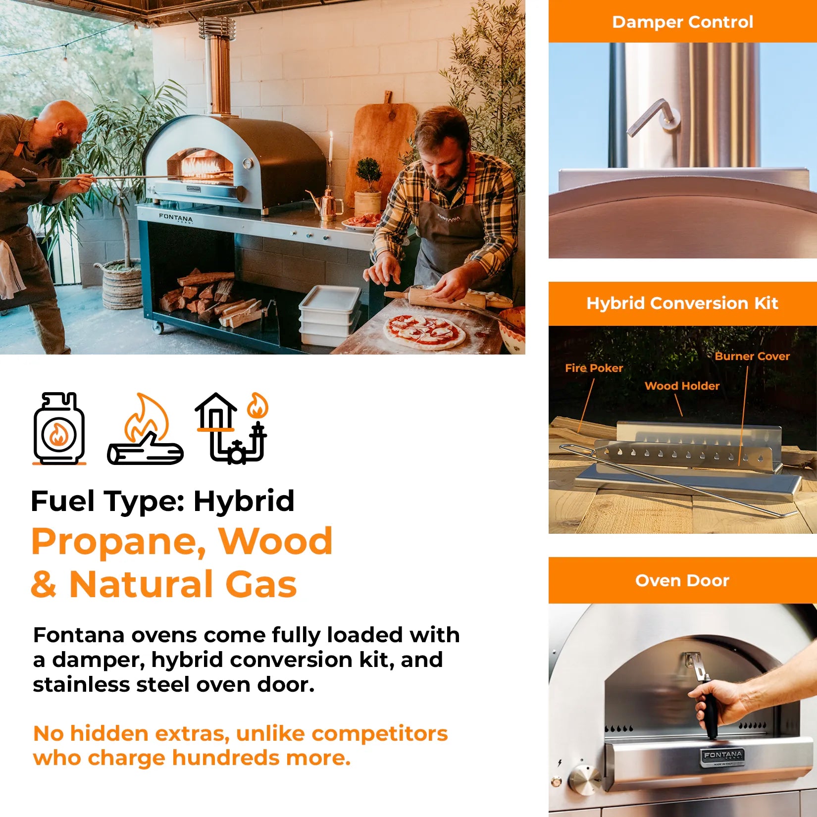 NAPOLI Hybrid Gas & Wood Oven - New Gen Margherita
